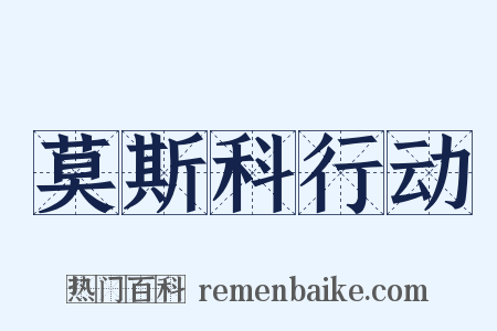 莫斯科行动是什么意思的图片